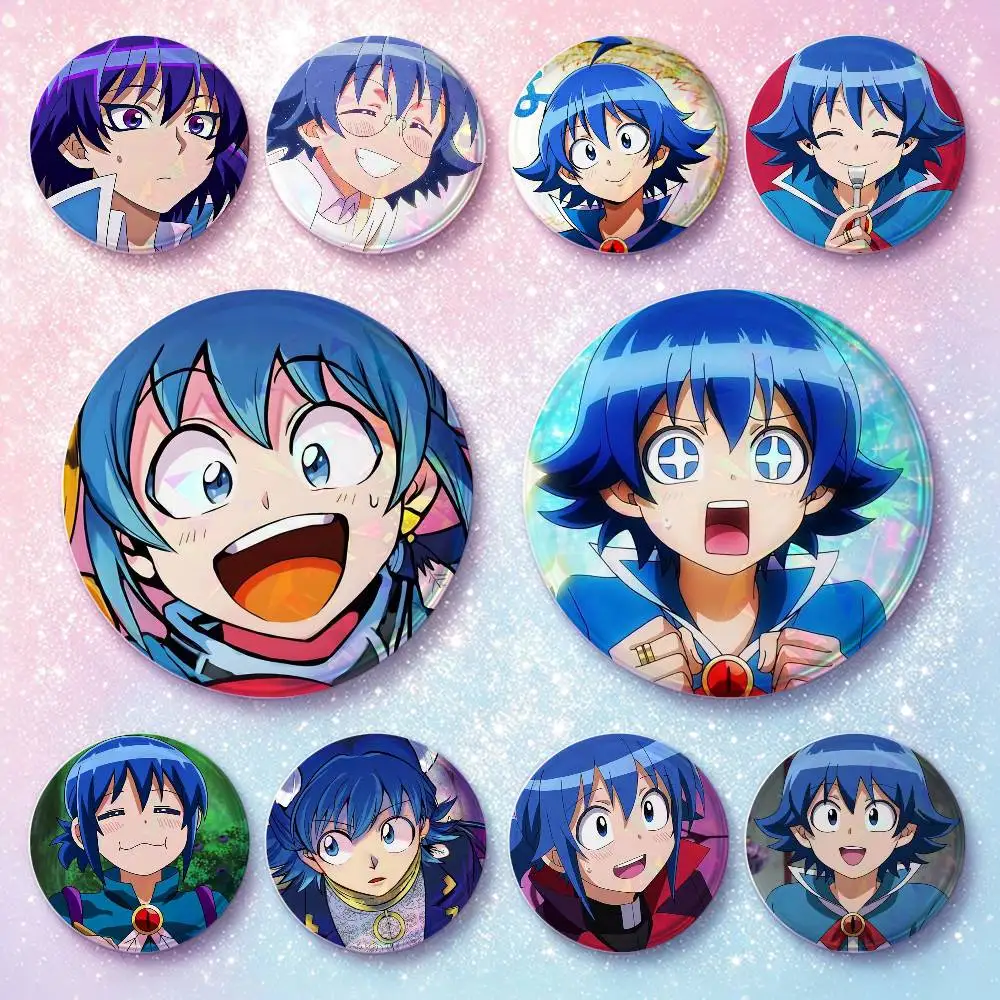 Iruma Suzuki Anime Figure Badges 25 32 44 58 75 Mm Round Cosplay Pin Bag Decor Fans Collect Friends Gifts Brooch Souvenir