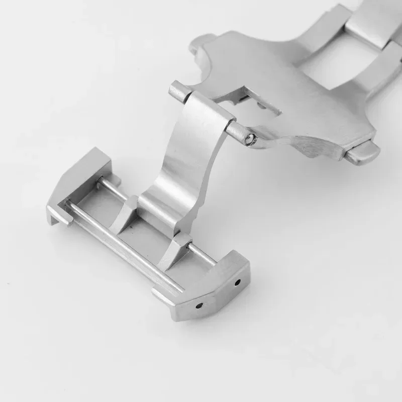 18 мм 21 мм складная пряжка с двойным нажатием, пряжка-бабочка, аксессуары для часов, пряжка из нержавеющей стали для Cartier Santos 100