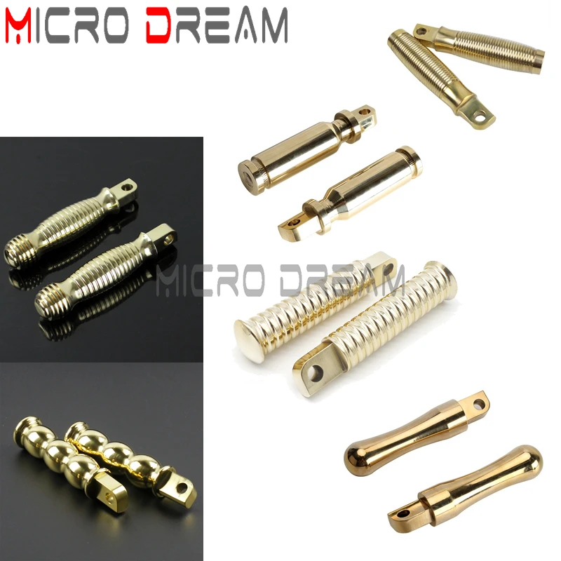 Universal For Chopper Bobber Cafe Racer Cruiser Custom 10mm Hole Motorcycle Brass Hand Grips 1\