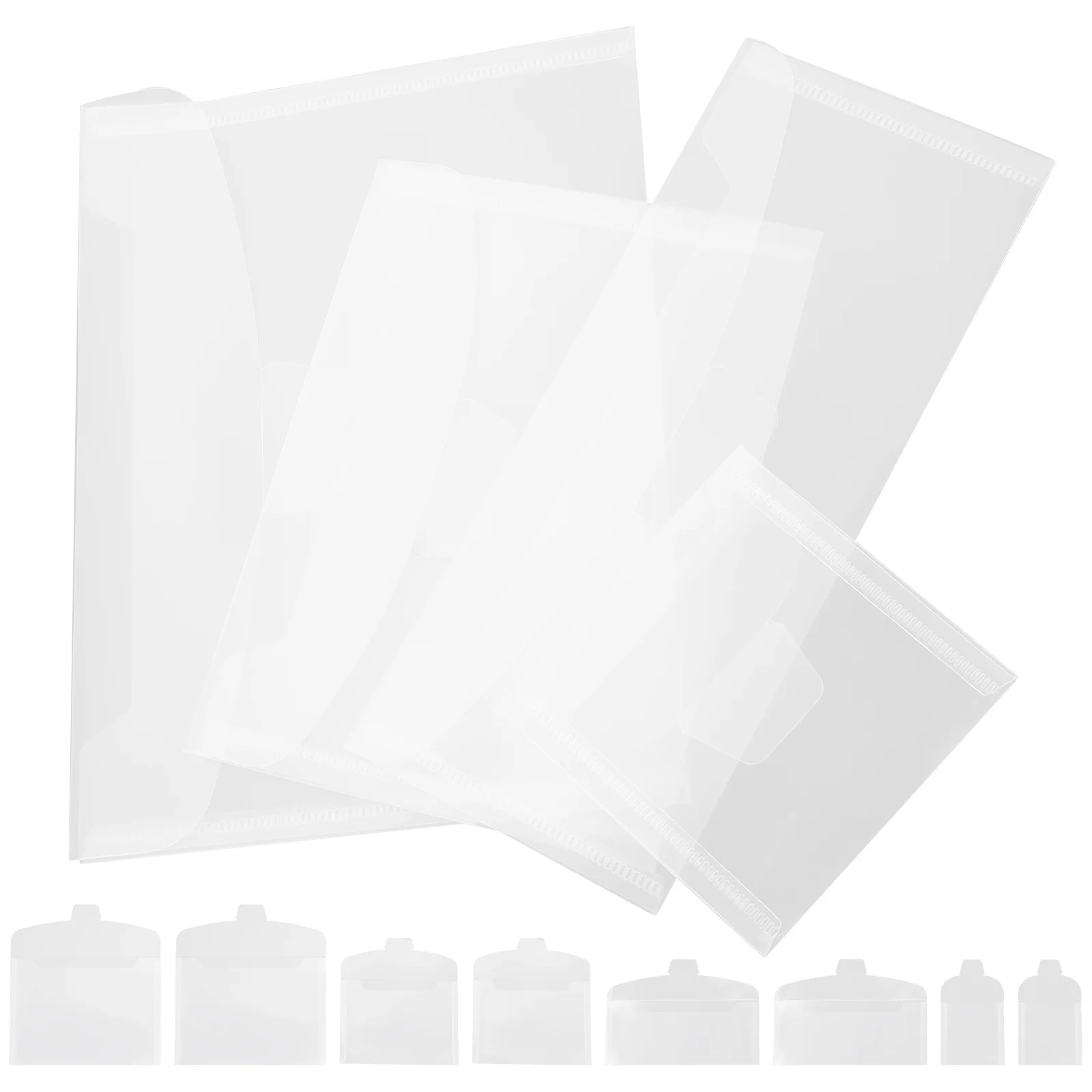 

40 шт. прозрачных папок-органайзеров для документов из полипропилена, многофункциональные, легкие, для офиса, школы и дома