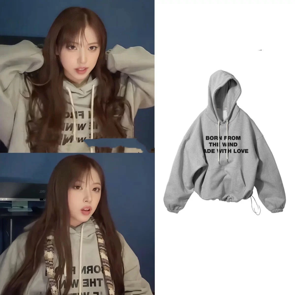 

Повседневная женская толстовка свободного кроя с буквенным принтом и золотыми перьями, модный брендовый свитшот из органического хлопка