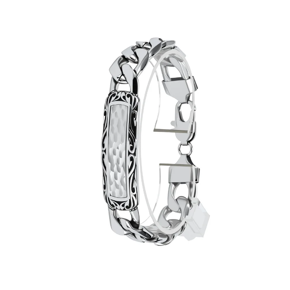 2026 New Men's Hand-Forged Hammered Texture Stainless Steel Bracelet | European-American Tough Guy Fashion Jewelry Gift Trend