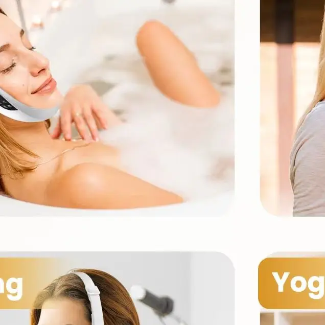 جهاز تجميل كهربائي لشد الوجه على شكل حرف V 6 أوضاع 8 مستويات EMS مايكرو الحالي لشد الوجه مدلك إزالة الذقن المزدوجة للعناية بالبشرة #2