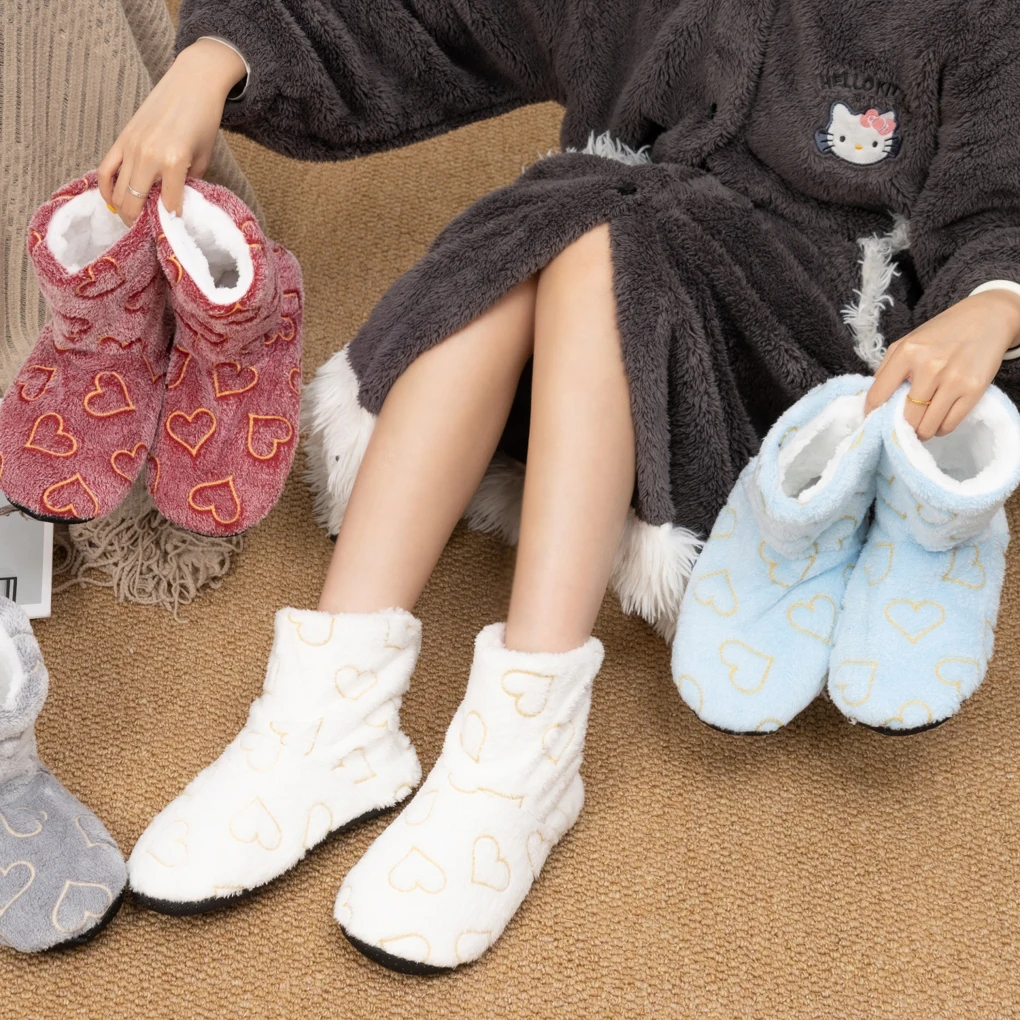 

Mntrerm теплые тапочки, женская зимняя домашняя обувь, мягкие и милые дизайнерские женские домашние хлопковые тапочки в форме сердца