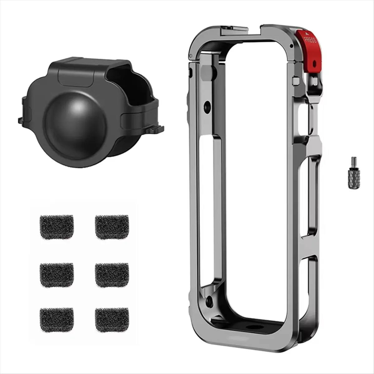 SCLS Metal Frame Cage for X5 Protective Case with Cold Shoe 1/4 Expansion Bracket Action Camera Accessories