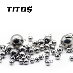TITOS Tungsten Cheburashka Sinker Jig Head Weight,1G-30G Plain Bass Fishing Soft Worm Bait Accessories