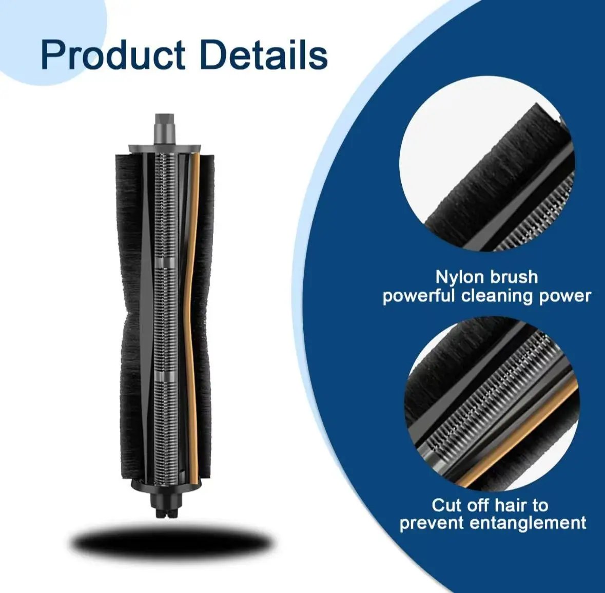 Original Cutting Hair Anti-Tangle Roller Brush Dreame X40 Ultra X40 Por L10s Pro Ultra Heat L30 Ultra L20 Ultra L10s Ultra