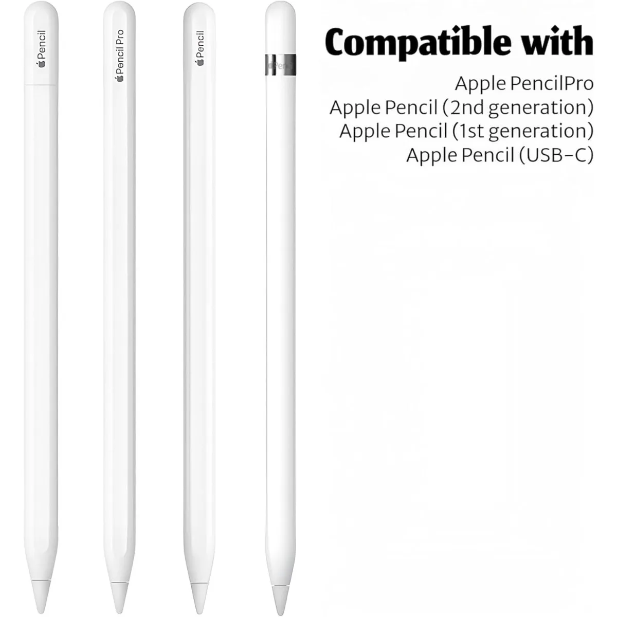 

Replacement Apple Pencil Tips (12-Pack) – Compatible with Pro, USB-C, Gen 2 & Gen 1 – Original Material NibsPencil