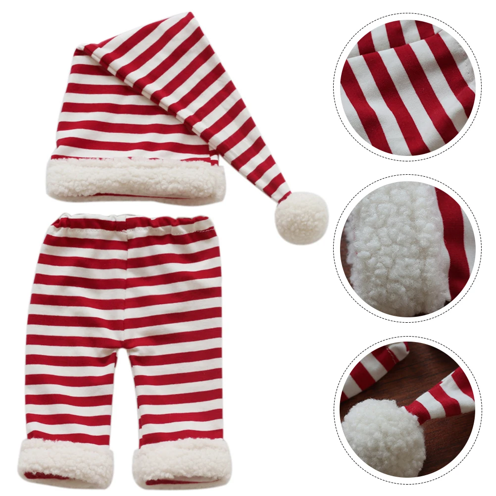 

Christmas Hat Shorts Set Baby Photography Prop Newborn Outfits Fashion Design Warm Comfortable Stretch Cotton Thread