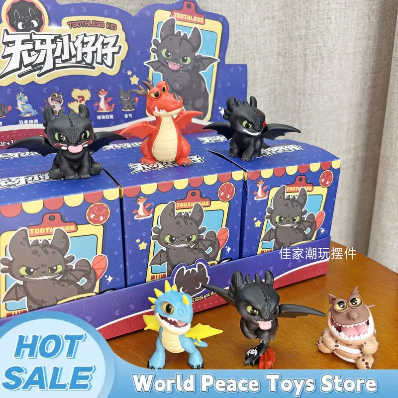 

2026 Potdemiel & Toothless Blind Box Cartoon Cute Mystery Box Anime Figure Room Desktop Decor Collection Kids Toy Birthday Gifts