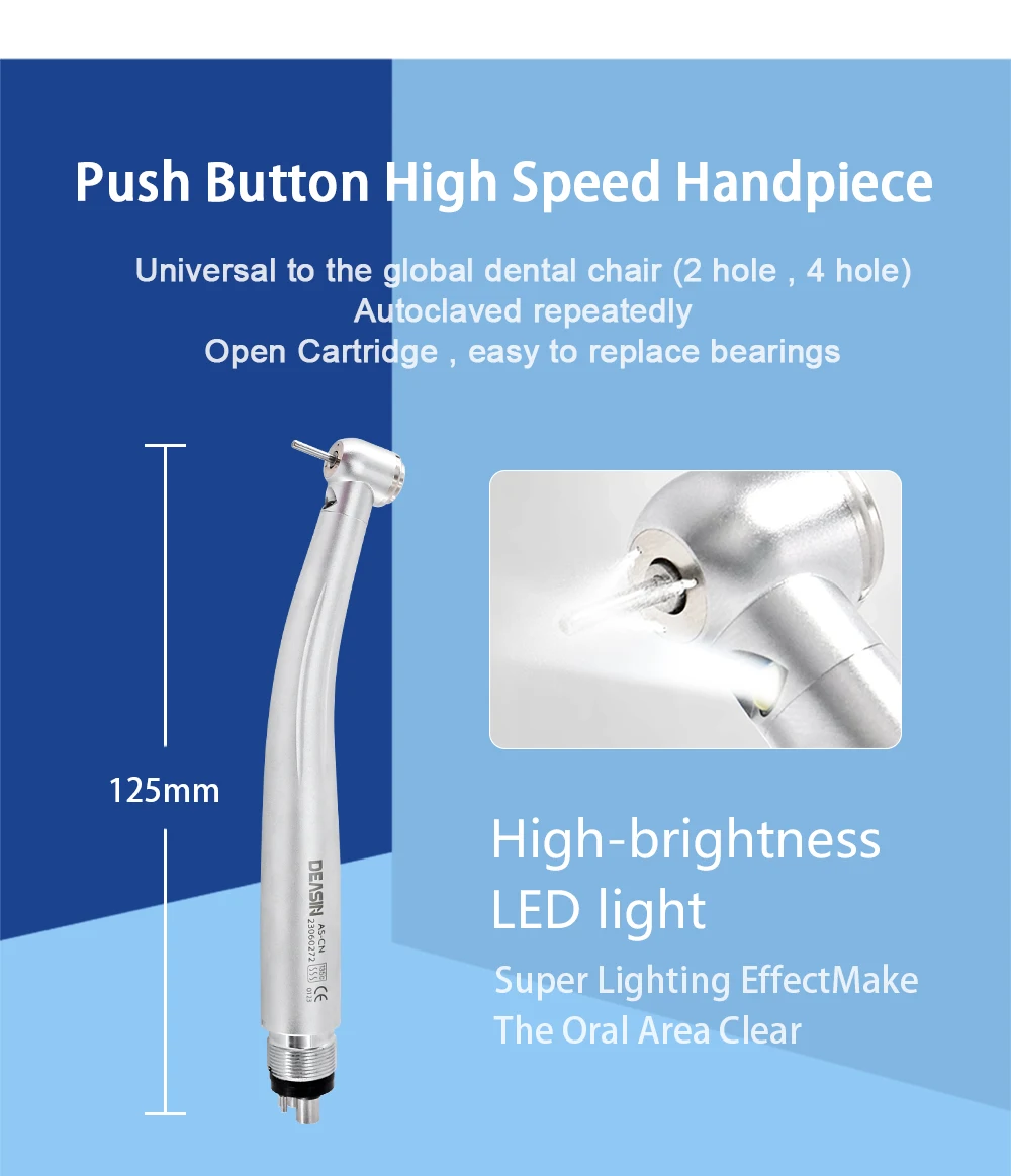 Zahnärztliche Handstück-Sets für Studenten: Dental 2 MAX LED Hochgeschwindigkeits- und FX Niedriggeschwindigkeits-Handstück-Sets mit 2/4 Anschlüssen – Detail 3