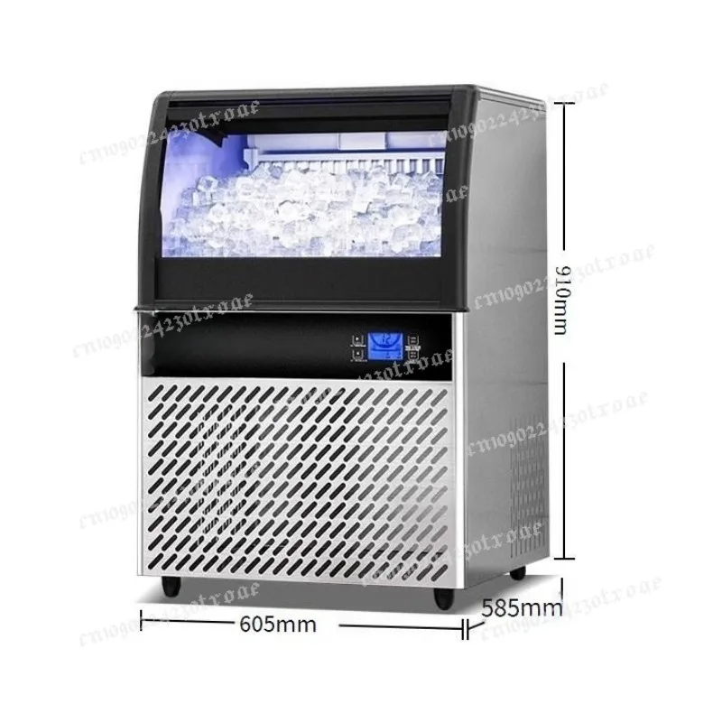 Commercial Large Capacity Square Ice Cube Maker Automatic Ice Making Machine for Milk Tea Shop 108 Grids 397Lbs/24H