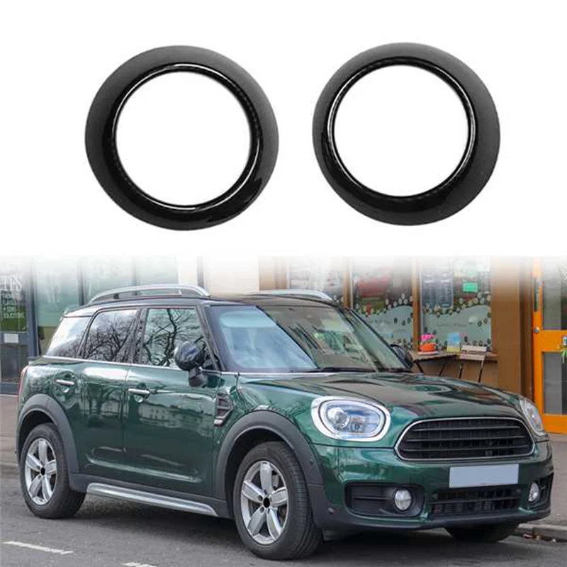 รถ ABS คาร์บอนไฟเบอร์แดชบอร์ดภายในด้านข้าง Air Vent Outlet Trim สําหรับ 2011-2016 MINI Countryman R60