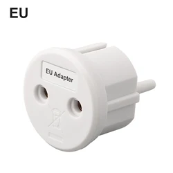White Grounding Plug Anti-static Earthing Socket Plugs EU Adapter Plastic Anti-static Conductive Yarn Braid Earthing Socket