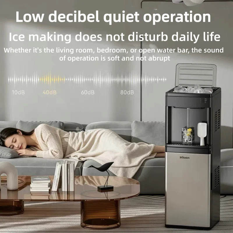 Ice Maker & Water Dispenser Combo, Countertop Ice Machine with Hot & Cold Water, Self-Cleaning Ice Maker for Home Office, Smart image 3