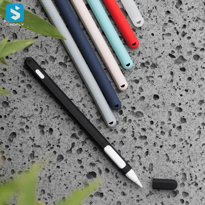 COLORCORAL Apple Pencil 2 Silikonowe etui na Ipencil 2. generacji Anti-lost Anti-scratch Protective Cover Sleeve Pencil Cap