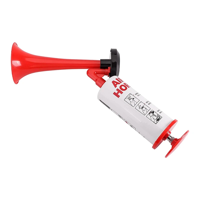 ABVE-Handheld Air Horn, Aluminum+ABS Portable Handheld Air Pump Horn, Loud Noise Maker Safety Horn For Sporting Events