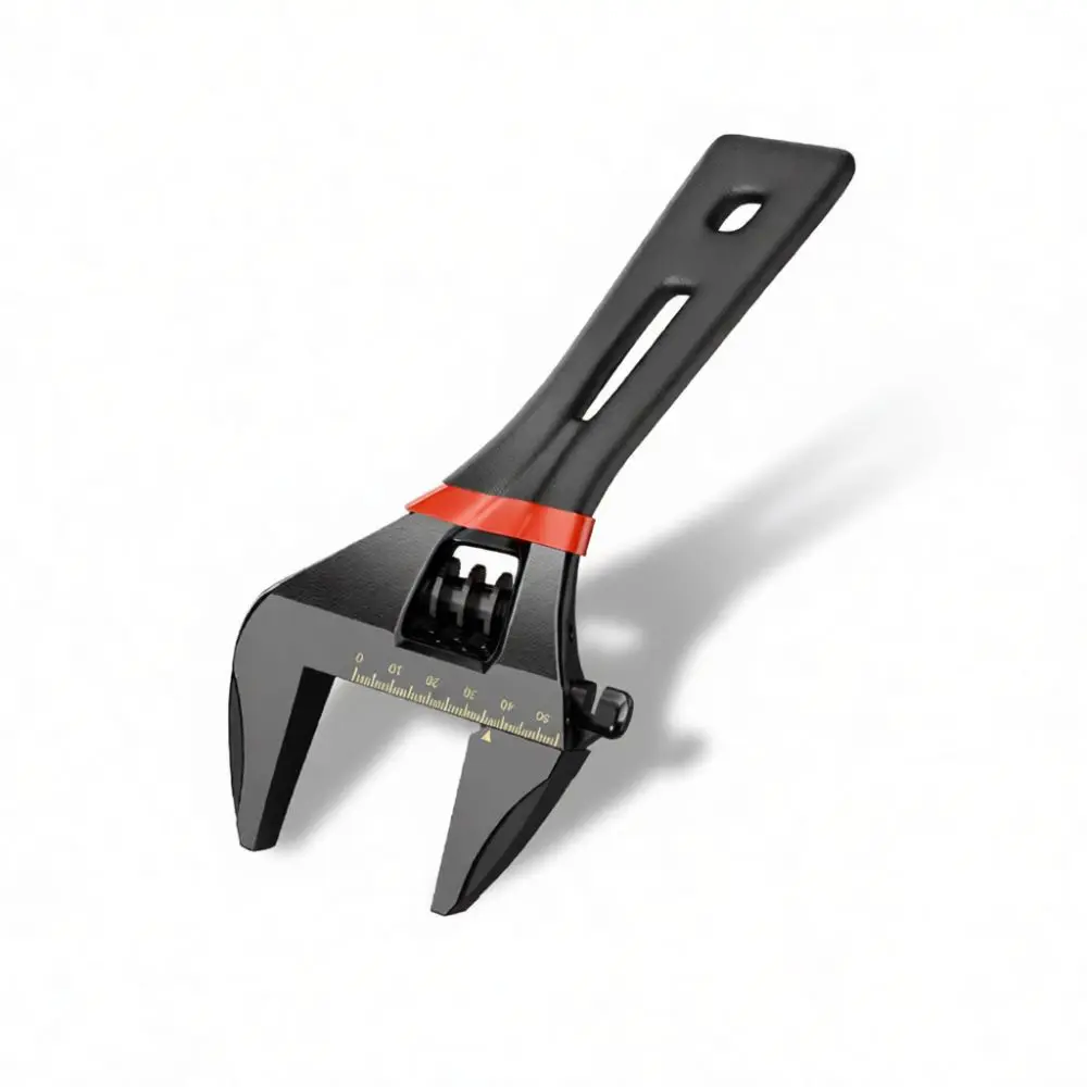 Mini Adjustable Wrench Wide Mouth Short Shank Spanner High Torque Bathroom Pipe Tool Plumbing Fixture Assembly Hardware