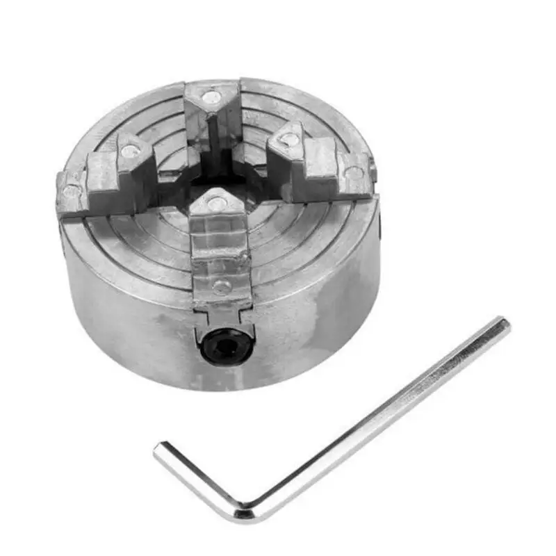 

Z011 Zinc Alloy Collet Metal 4-Jaw 3-Jaw Lathe Chuck Clamps 1.8-56/12-65mm M12 Thread Wood Turning Lathe Machine Tool Accessory