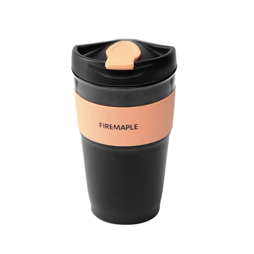 Brand-Maple Silicone Inklapbare Koffie Cup Met Deksel Verbranden Slip Draagbare Vouwen Cups Voor Camping 350Ml