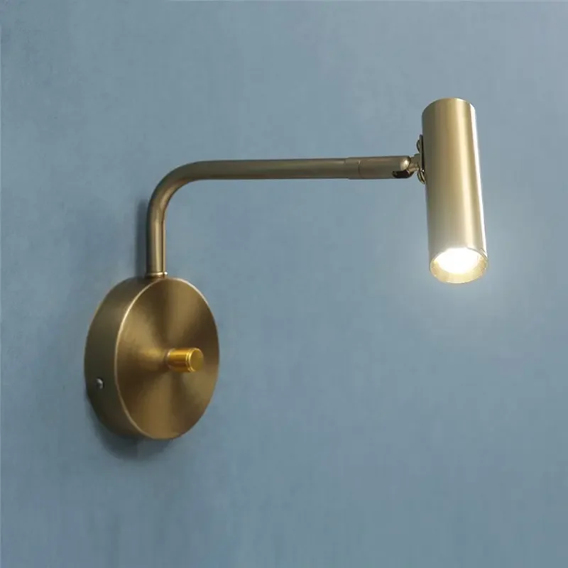 

Nordic Minimalist Rotatable Wall Lamps with Switch LED Spotligh Indoor Lighting Bedside for Bedroom Wall Sconce Lighting Fixture