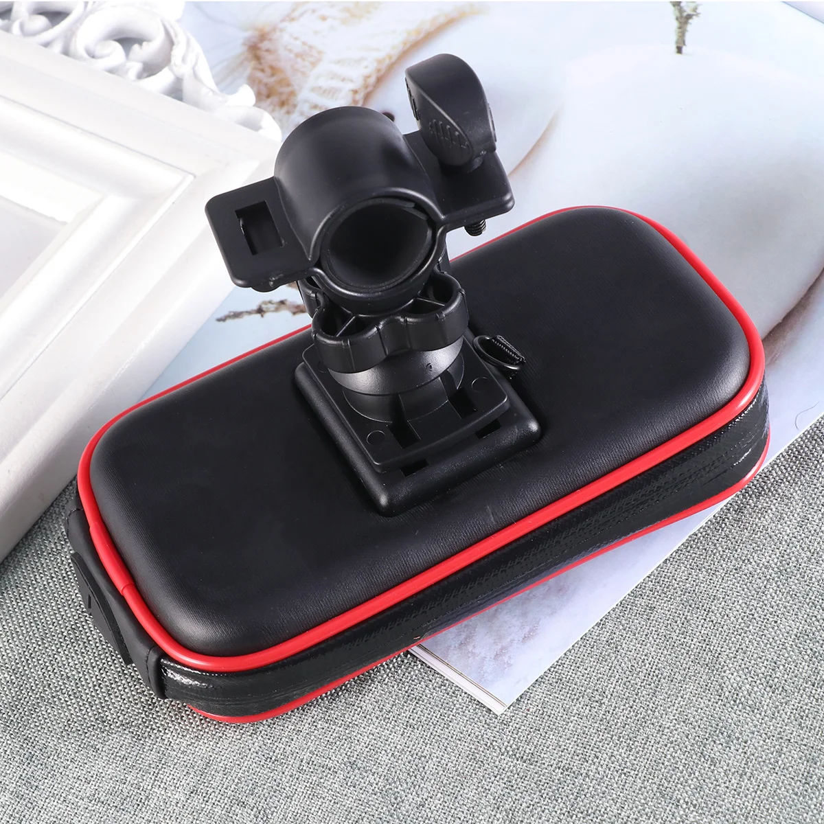 

Waterproof Bag Handlebar Bike Bag with High Touch Screen Window for Phone Storage Pockets Dry Keep Protection Outdoor Beach