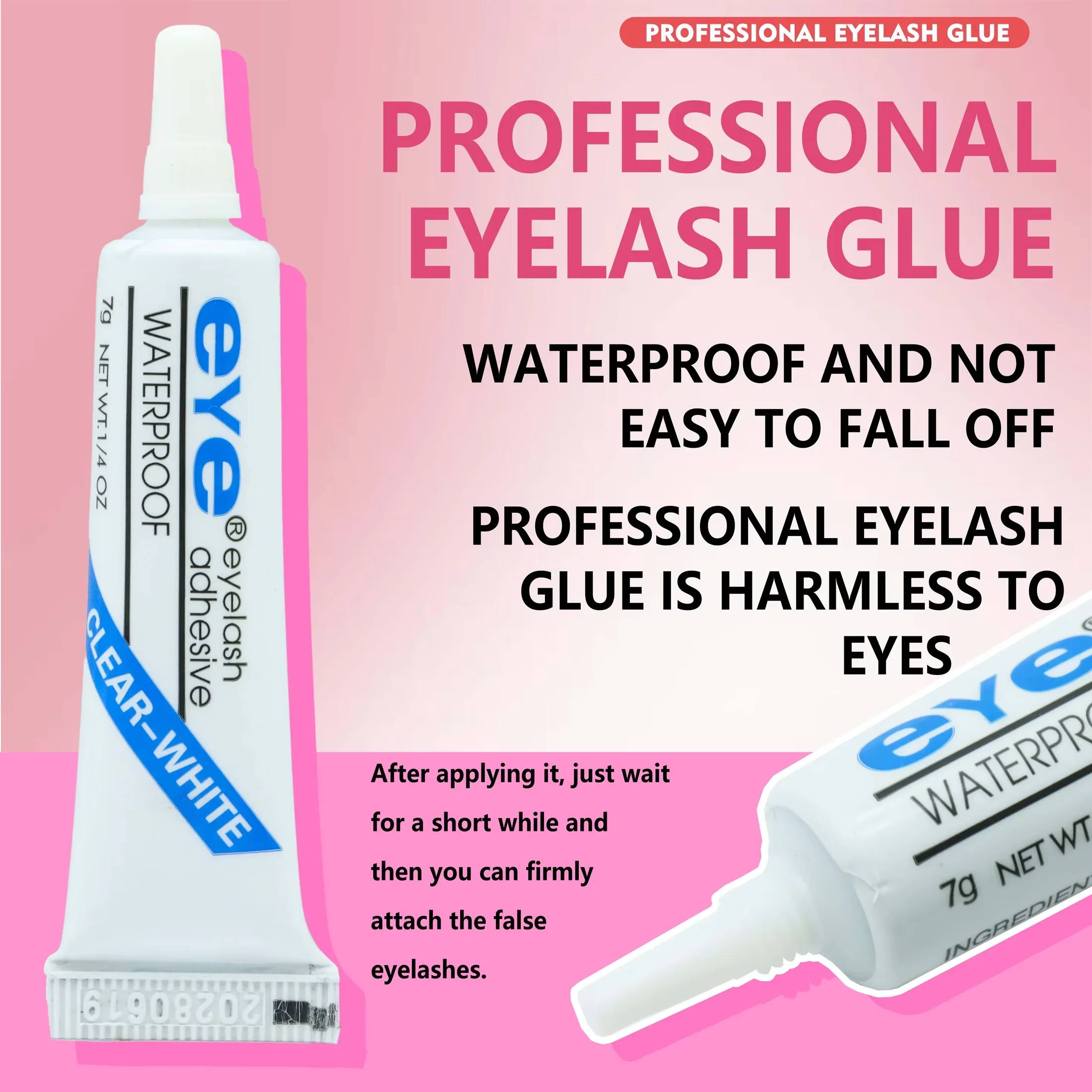 160 Clusters Tarwe Spike Wimpers Kit DIY Wimperextensies met lijm en pincet voor natuurlijke cosplay