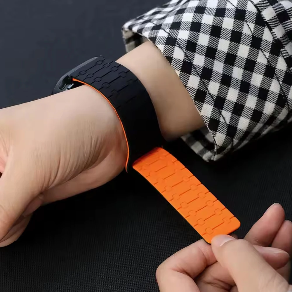 22mm Magnetic Silicone Watch Strap For Zeblaze Stratos 2 Ultra Bracelet for Zeblaze Vibe 7 Pro/Btalk 3 Pro/Plus Band Accessories