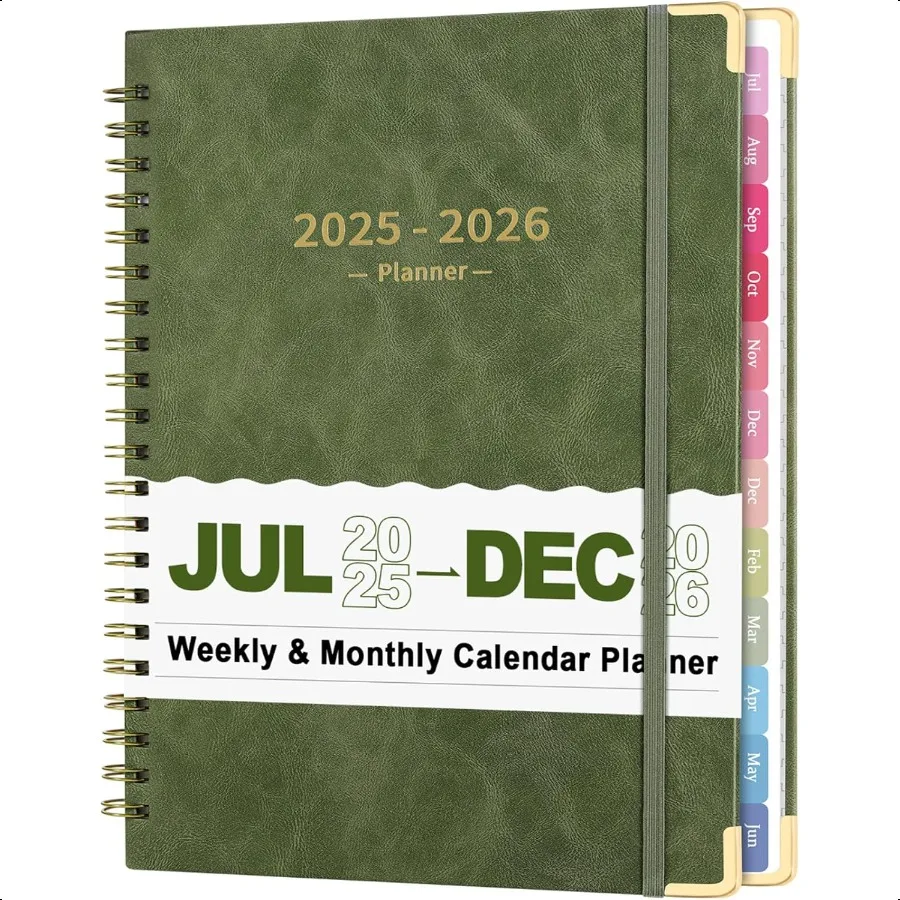 

Академический планировщик 8,5 x 11 20252026 июля 2025 июня 2026 Ежемесячно Еженедельно Ежедневный Органайзер в твердом переплете для учителей, студентов, школьников и офисов