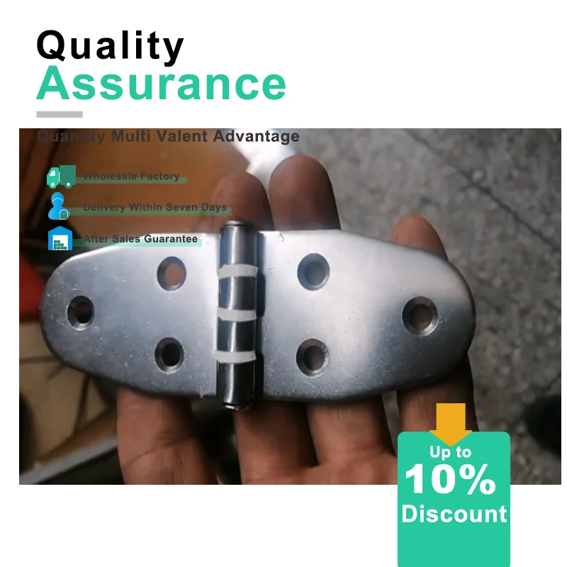 Silent Flat Folding Hinge 304 Stainless Steel Rubber Padded for Industrial Automation Equipment Distribution Box