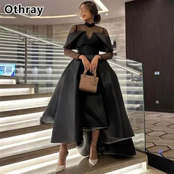 Othray Fashion Front Short Back Evening Dress A Line Women Formal Occasion Prom Ball Gown Saudi Arabia 2025 vestidos de gala