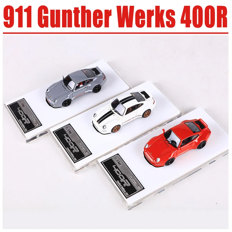 

Flame 1/64 Porsche 911 Gunther Werks 400R Alloy Toy Motor Vehicle Diecast Metal Model