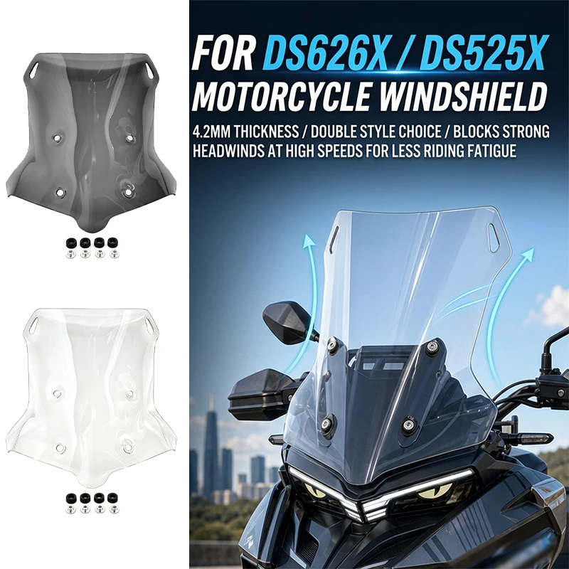 DS525X DS625X Windscreens For VOGE Valico DS 525X 625X 625DSX 525DSX 525 DSX DSX525 DSX625 Motorcycle Windshield Wind Deflectors