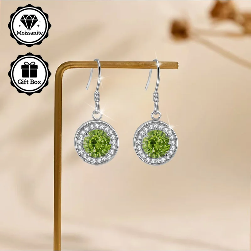 

Ювелирные изделия LAMVOICE / из муассанита для женщин / серьги из стерлингового серебра S925, рождественский подарок, высококачественные ювелирные изделия