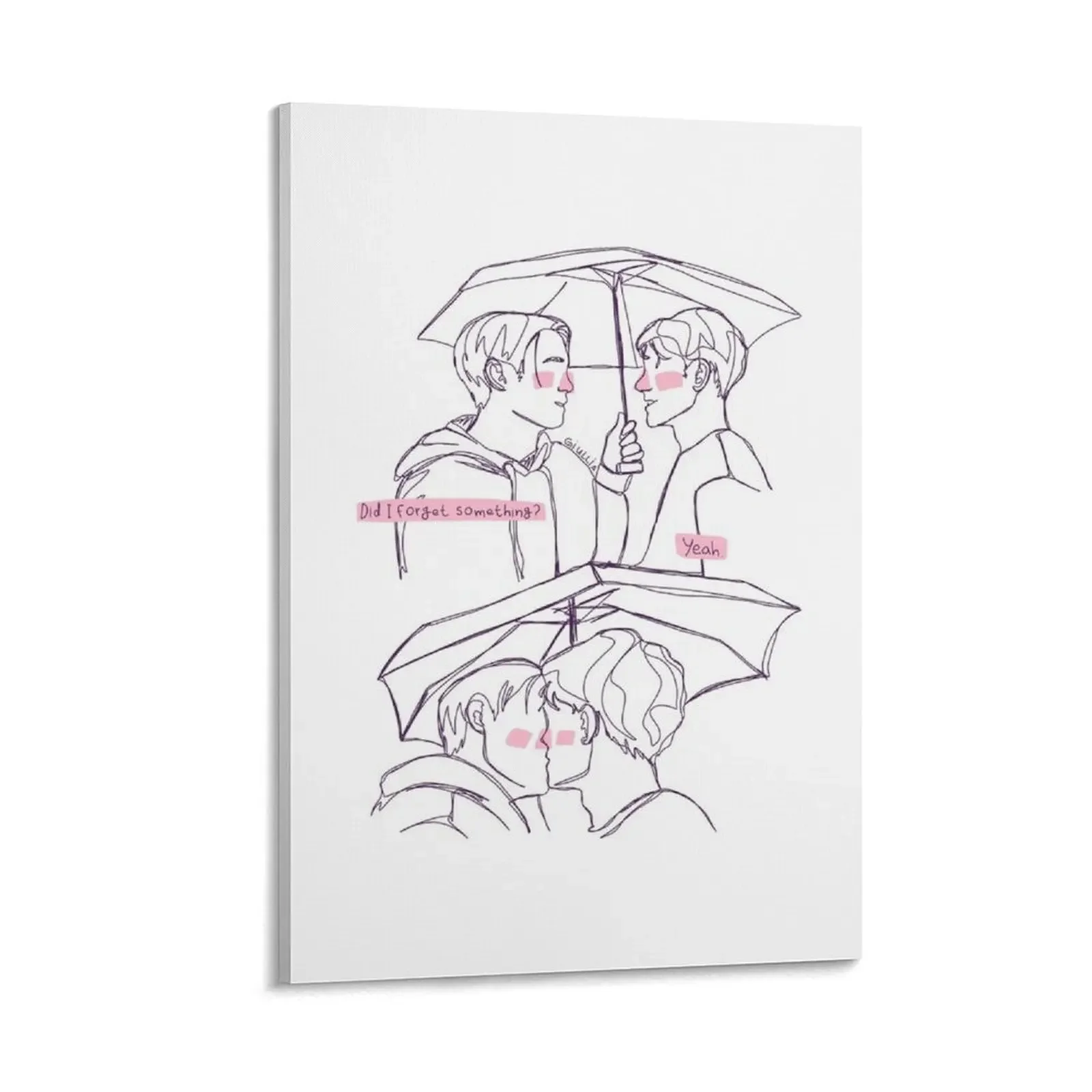 

Heartstopper fanart 07 Canvas Painting accessories for home decor home decorations and organization home decor