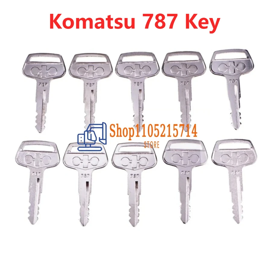 1/6/10/30pcs 787 Ignition Keys TR261434 for Komatsu Equipment Key Ignition Key for Komatsu Kalmar Dressta Part Number 787 Keys