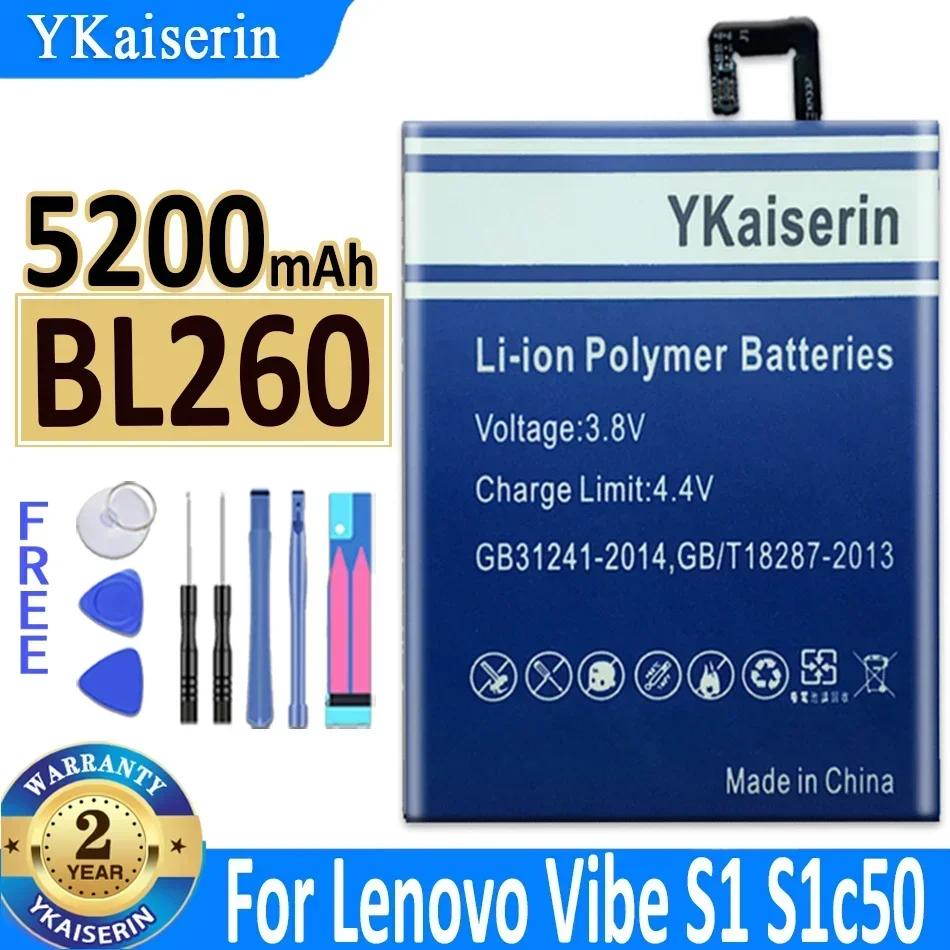 YKaiserin Battery For Lenovo K6 Power K5 Plus K6Power K5Plus/Z Z2 Pro Z2Pro/X X2/S1/P2 K32C30 S1c50 K33A42 p2a42