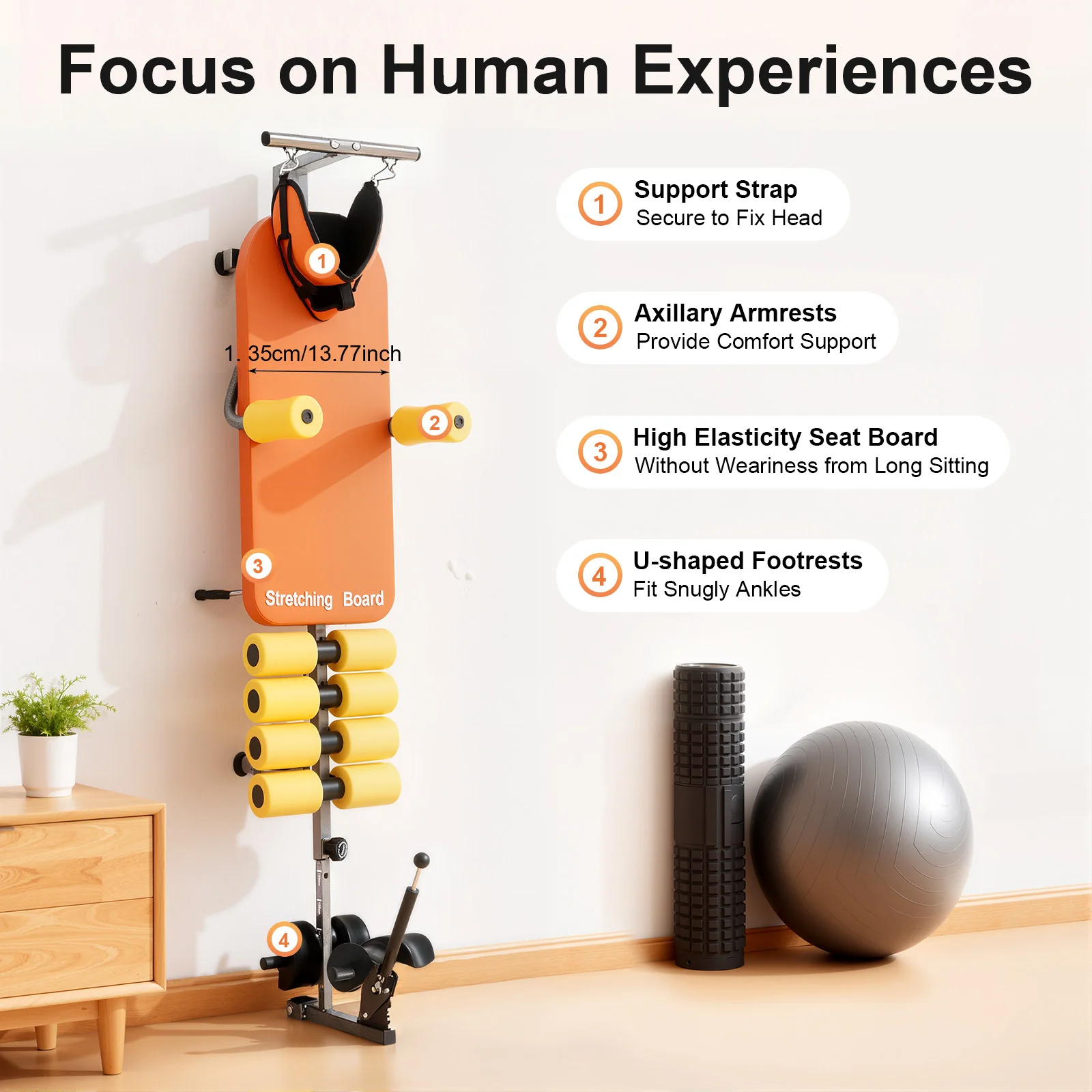 Bangku Peregangan Punggung dengan Traksi Serviks, Peregang Punggung, Dekompresi Punggung dan Leher, Hadiah Natal