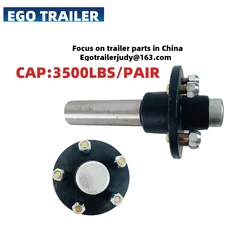 Egotrailer 2PCS 5-114.3 3500lbs unbrake trailer half axle shaft trailer hubs trailer parts price for pair