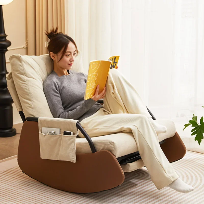 

Kawaii Modern Unique Rocking Chair Single European Armchair Lazy Chair Floor Daybed Single Divani Da Soggiorno Home Furniture