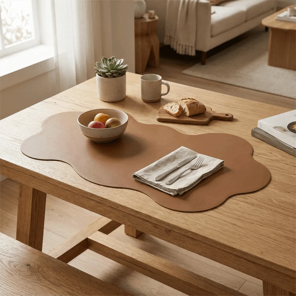 Irregular Cloud Shaped Desk Pad Non-Slip Quick-Drying Anti Slip Mouse Pad Absorbent Versatile Desktop Cover Gaming