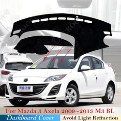 Dashboard Cover Dash Protect Mat Pad For Mazda 3 Axela 2009 2010 2011 2012 2013 M3 BL Sunshade Dashmat Carpet Rug Accessories