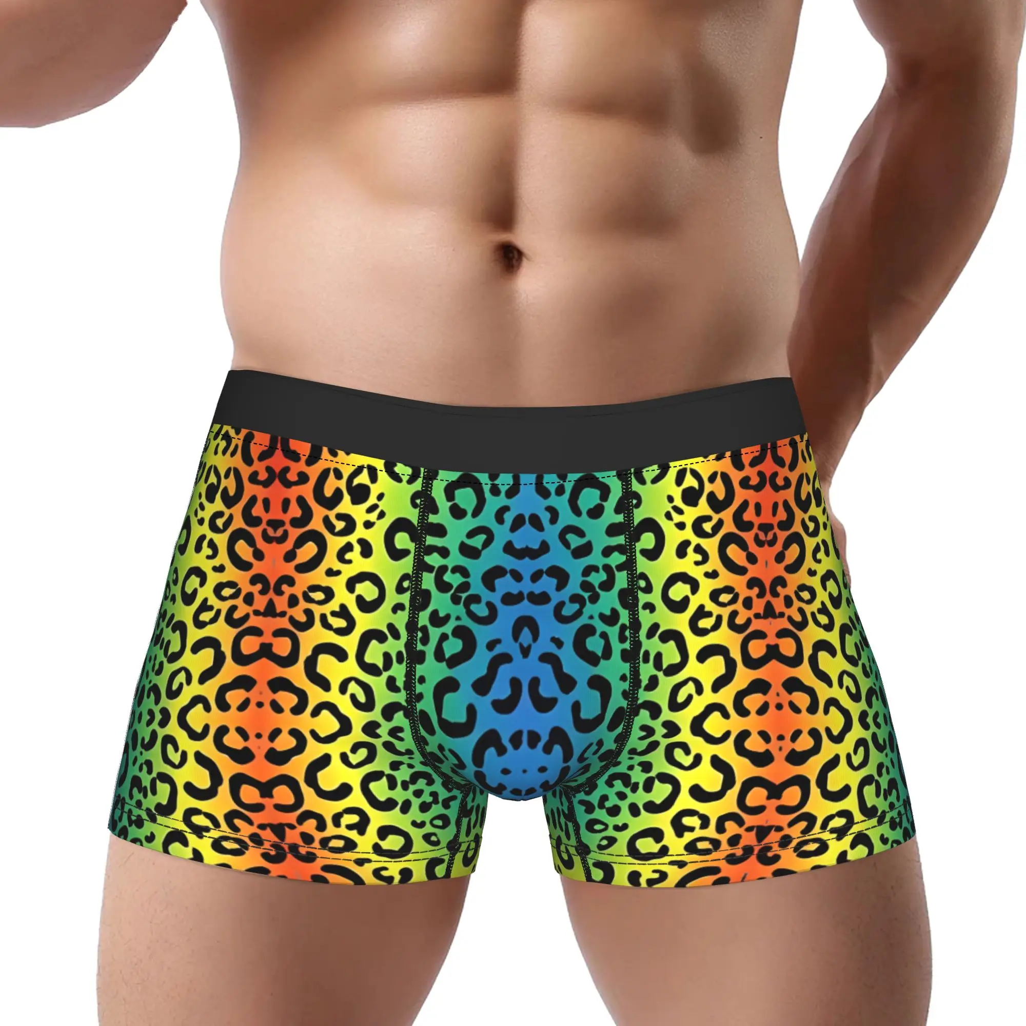 

Leopard Print 3 Leopard Print Underpants Homme Panties Man Underwear Comfortable Shorts Boxer Briefs