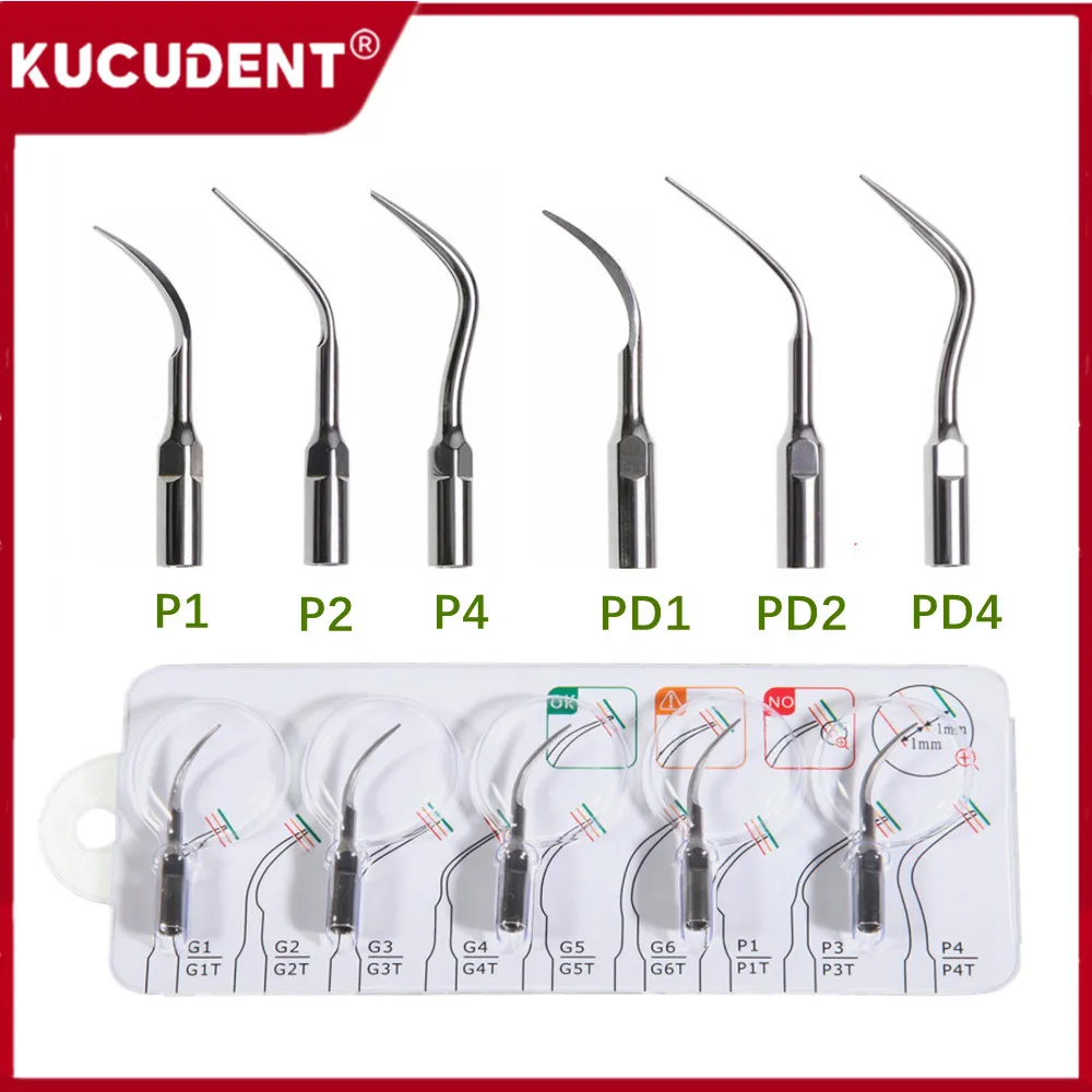 

5Pcs/Set Dental Scaler Tip Fit EMS/WOODPECKER/SATELEC/DTE/NSK Ultrasonic Scaler Handpiece Endodontics Scaling Tips P1 P3 PD4 PD3