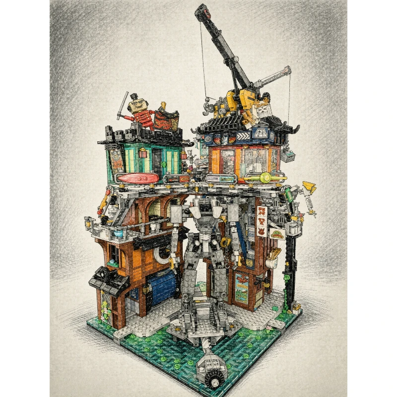 Lego Set Technic - مجموعة مكعبات بناء لتصنيع روبوتات، متوافقة