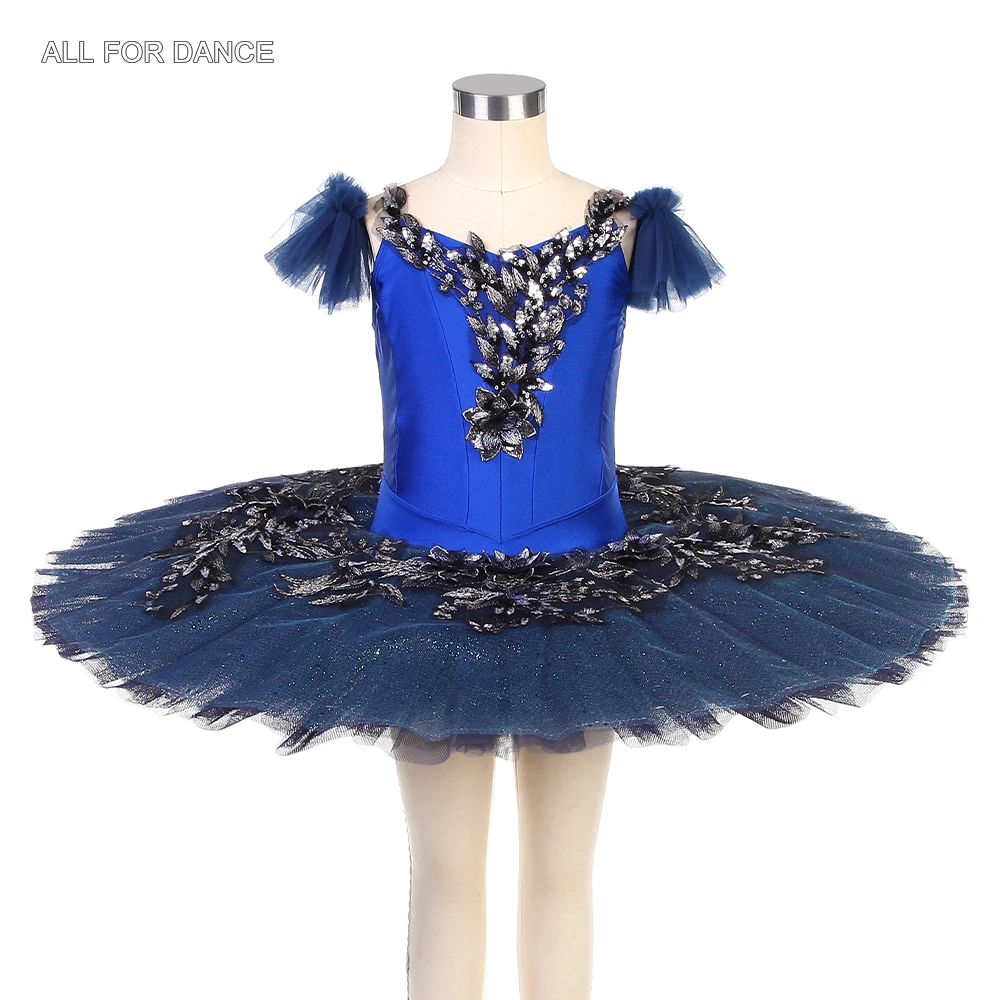 BLL523 Royal Blue Top Bodice Navy Blue Tulle Ballet Tutu Girl & Women Stage Performance Ballet Costume Competition Ballet Tutu