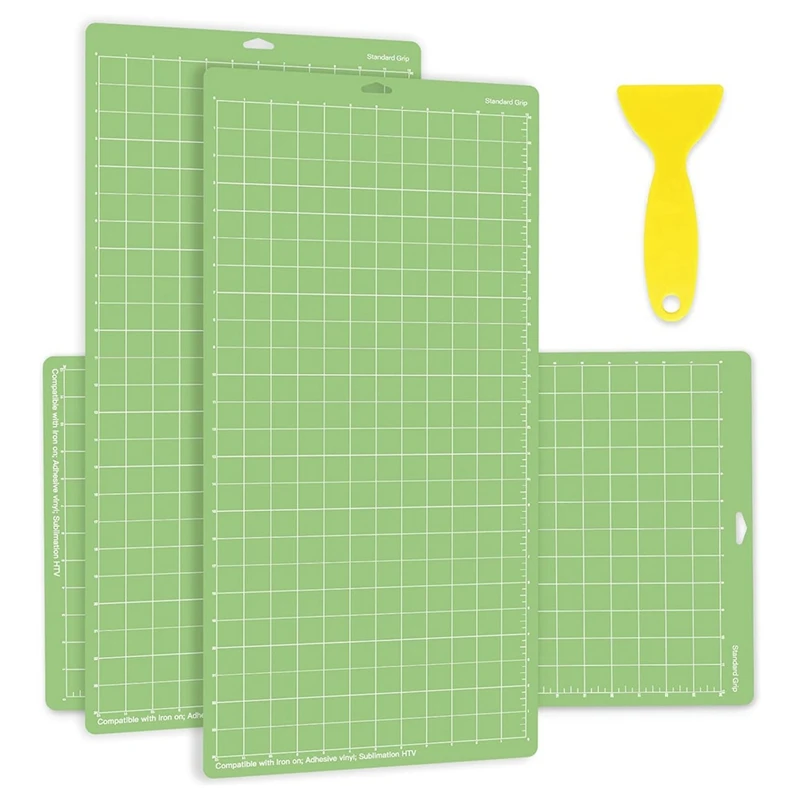 3 Pack Cutting Mats - 12X24 Inches Green Standard Grip Cutting Mats Replacement Parts Green