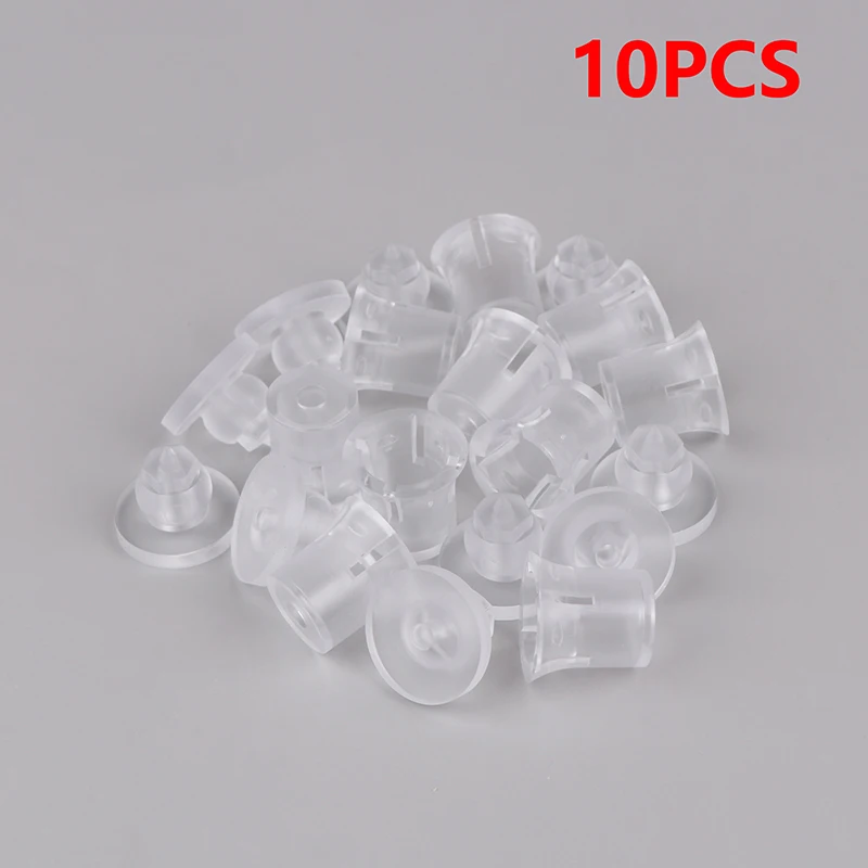 10 Teile/satz Transluzente PC Unsichtbare Werbung Nagel Glas Nagel Halterung Kunststoff Schraube Matt Schraube