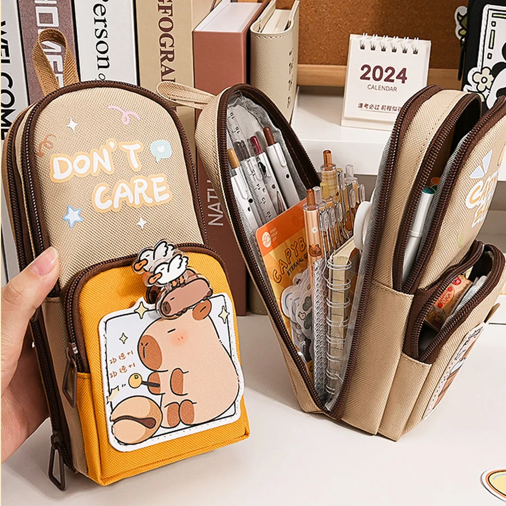 美的学生文具箱中大容量耐久性のある汚れに強い鉛筆バッグギフトに最適