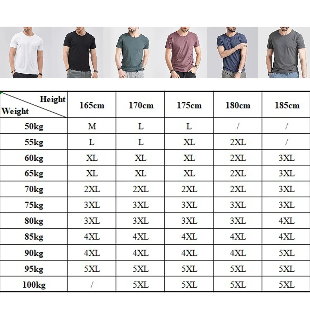 Casual Streetwear T-shirt Men's T-shirt For Summer Fashion Versatile Regular Regular Length Solid Color Vacation